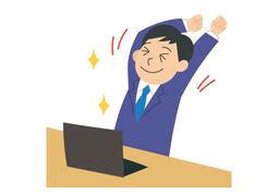 get throughのイラスト